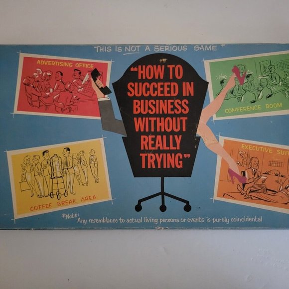 How To Succeed In Business Without Really Trying Board Game Milton Bradley 1963 - Picture 1 of 5